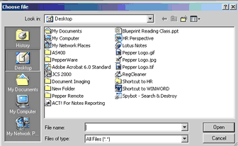 Browse fo a File